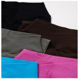 SC10122 Pantaloni da bottino Donne Leggings da yoga di sollevamento del sedere v forma pantaloni da yoga da donna usura leggings senza soluzione di continuità