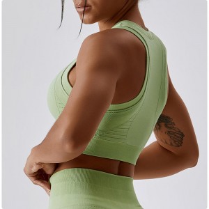 SC10185 BRA SPORT SPORT TOP FITNESS SOLID COLORE SHOCH AFRIET PRO RUNCHING SPORTS REGNO con chiusura posteriore