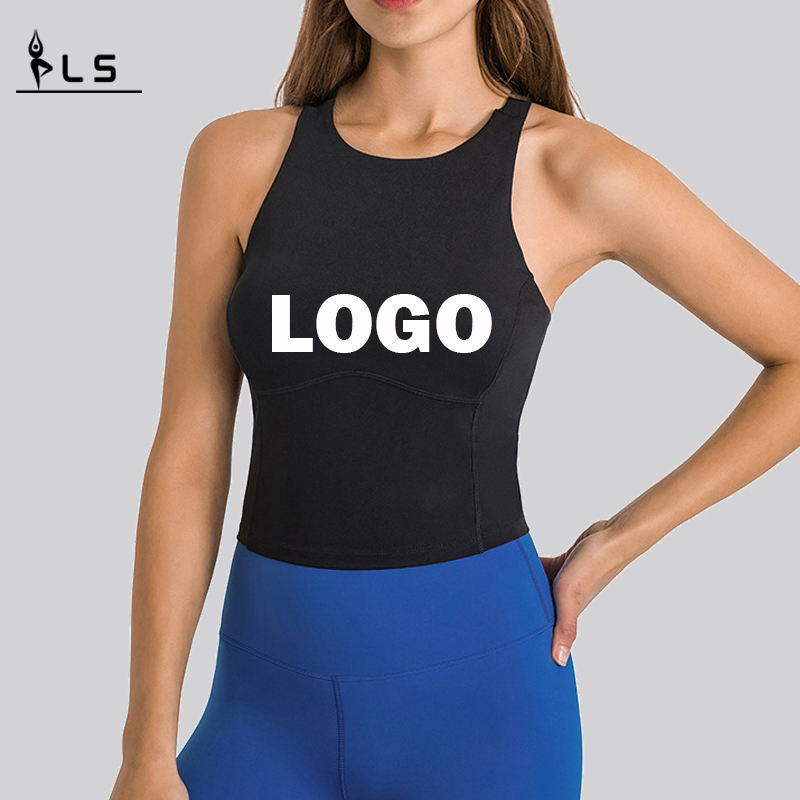 SC10246 Fitness Crop Tops Tan Top Top Women \\ 'S Vest di abbigliamento sportivo Accensione Yoga Top per donna