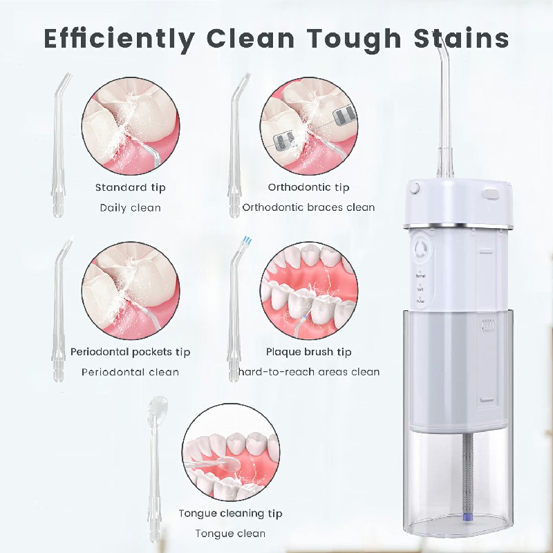 2023 Famiglia portatile dentale elettrica a caldo e denti esterni pulizia del filo d'acqua dell'irrigatore orale dentale