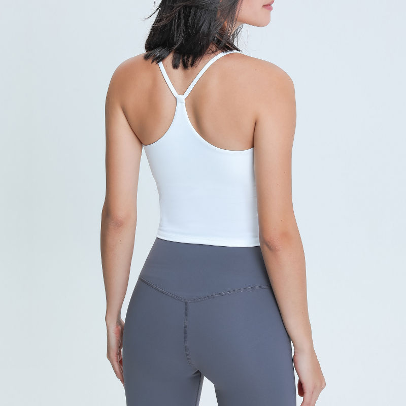 SC10259 Servizio a secco a secco rapido Sports yoga a compressione canottiere da yoga a coltura con cuscinetti