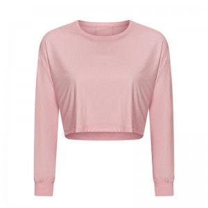 SC10265 Flitness traspirante in palestra fitness maglietta stretta da yoga a maniche lunghe maglietta da ginnastica