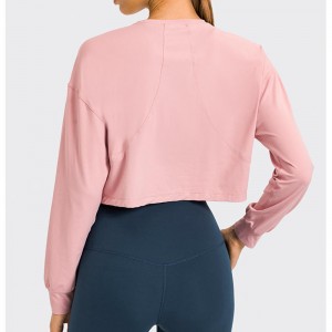 SC10265 Flitness traspirante in palestra fitness maglietta stretta da yoga a maniche lunghe maglietta da ginnastica