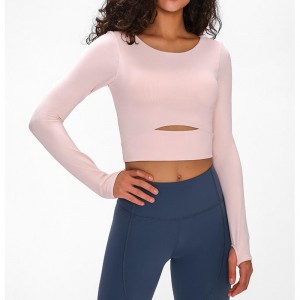 Maglietta da yoga a maniche lunghe a maniche lunghe SC10275