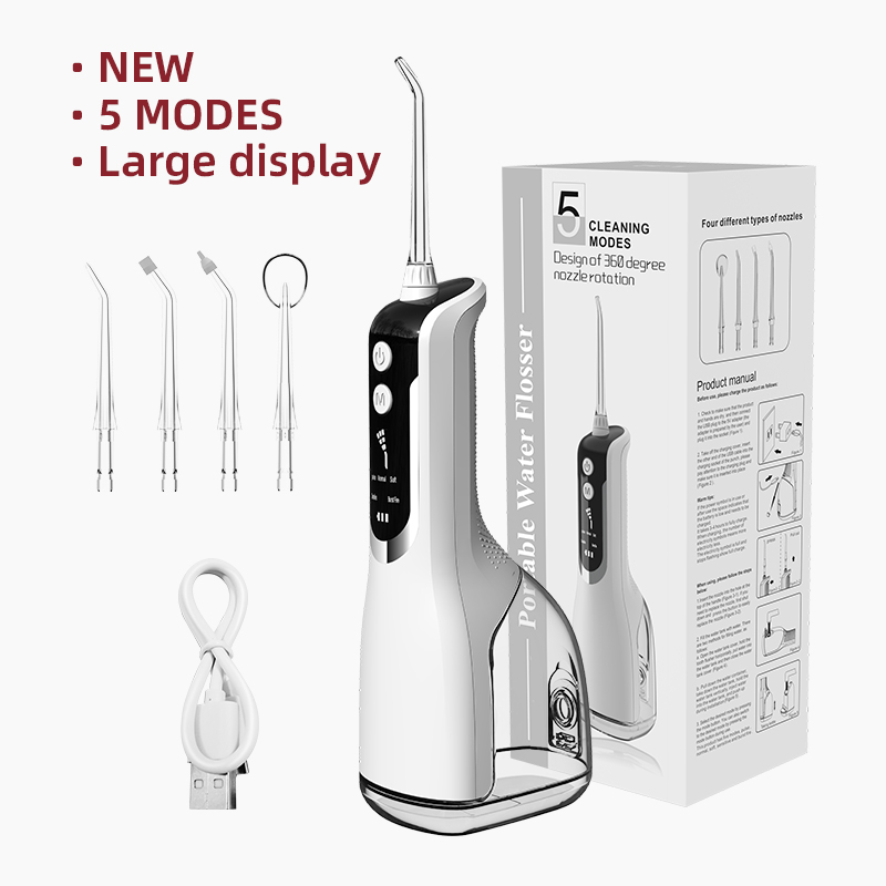 Punch dentale elettrico portatile e portatile con acqua di pulizia orale con filo interdentale