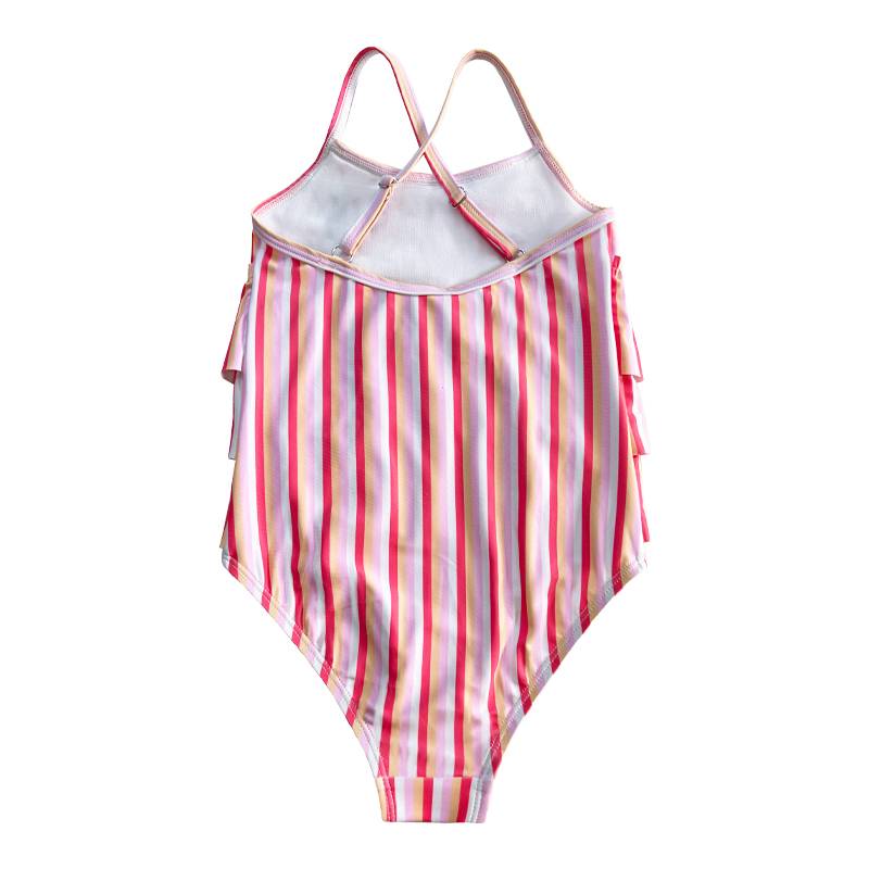 Costume da bagno per bambini a strisce monopezzo