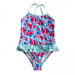 Costume da bagno a stampa monopezzo triangolare