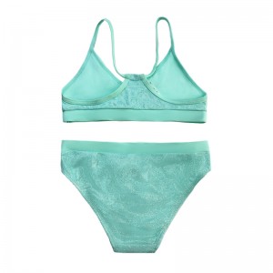 Costume da bagno a colore solido monopezzo per bambini