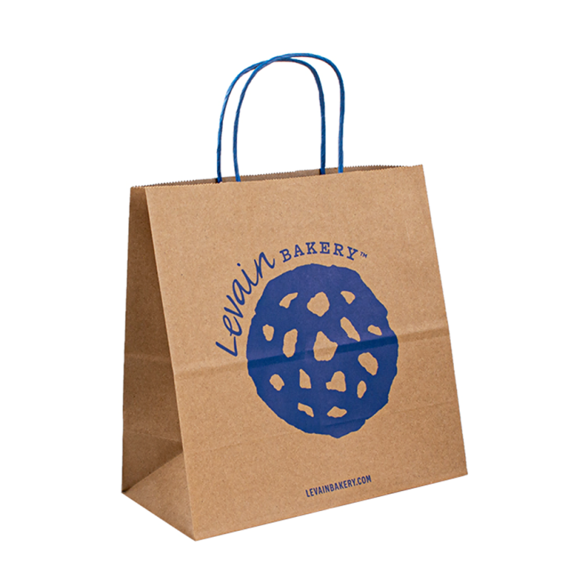 sacchetto di carta con logo Shopping kraft shopping promozionale marrone kraft sacchetti di carta personalizzati