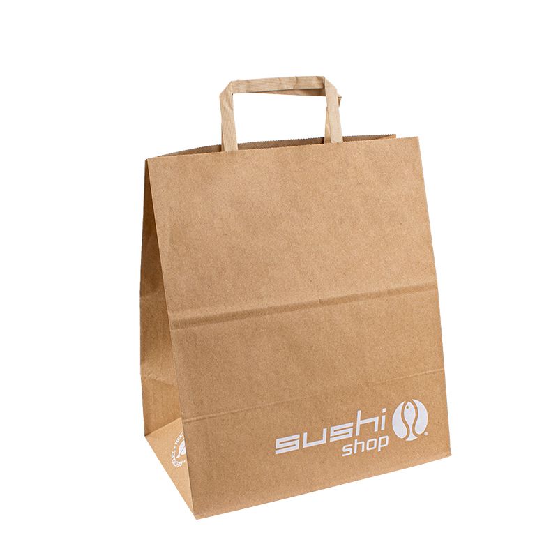 sacchetto di carta stampa personalizzato sacchetto di carta kraft riciclato kraft personalizzato