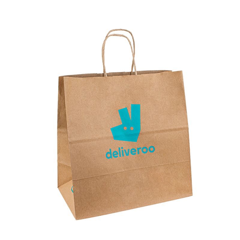 sacchetto di carta artigianale personalizzato sacchetti di carta riciclata all'ingrosso logo stampato personalizzato