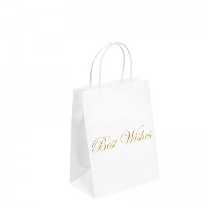 sacchetti da festa di carta imballaggio sacchetto di carta sacchetti da asporto di lusso per cibo grazie sacchetto di carta