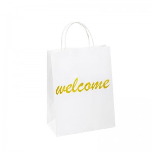 sacchetti da festa di carta imballaggio sacchetto di carta sacchetti da asporto di lusso per cibo grazie sacchetto di carta