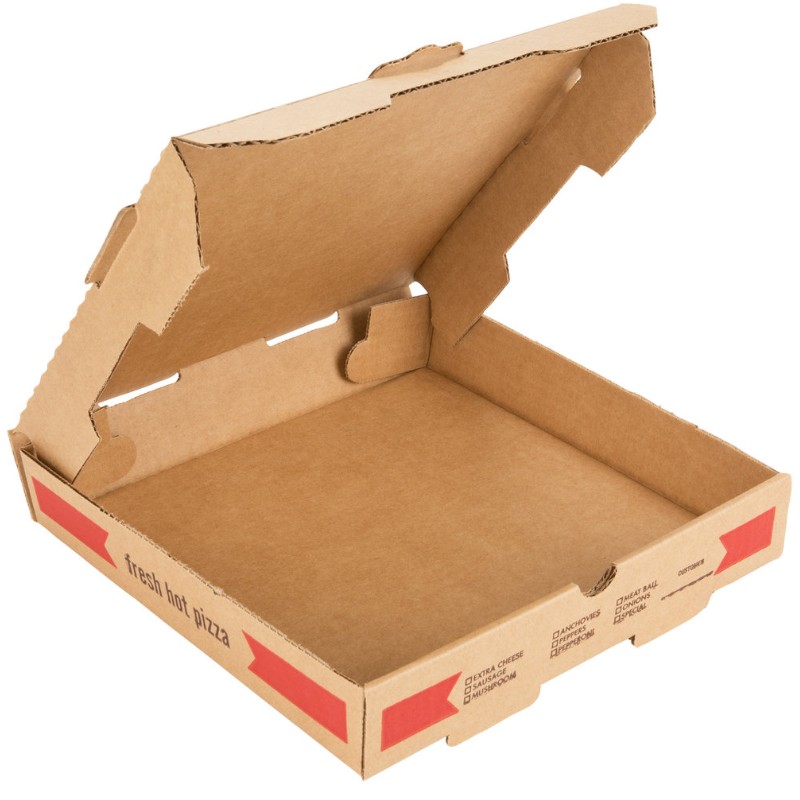 Scatola da pizza kraft stampata