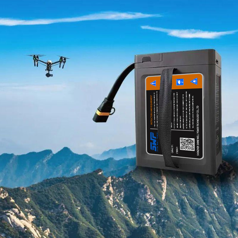 22.2v16Ah batteria drone ad alta velocità, batteria a stato solido ad alta sicurezza