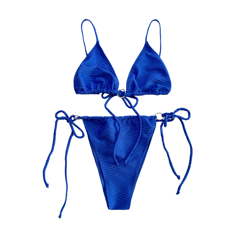 Modello blu Speciale Anello in tessuto Cingcio da bagno a due pezzi.