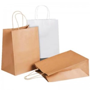 Sacchetto di carta kraft con il tuo logo