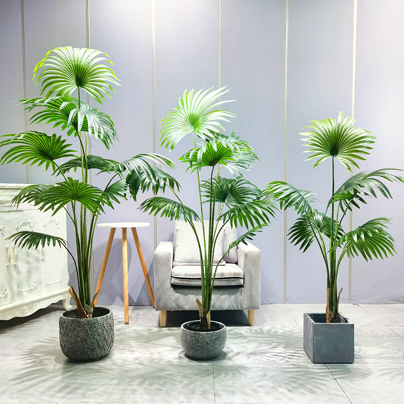 Alberi artificiali a basso prezzo piante altamente adattabili VIVIVO VIVID VIVID PALM per il fornitore da giardino arredamento per matrimoni all'aperto interno