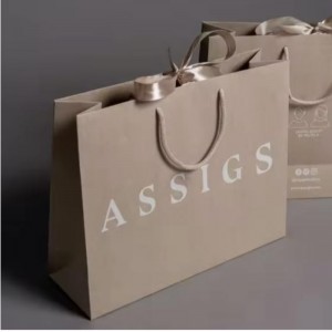 Borsa da imballaggio al dettaglio di abbigliamento di lusso personalizzato Bolsas DE Shopping Bolsas DE Shopping Paper Shopping con manici per vestiti