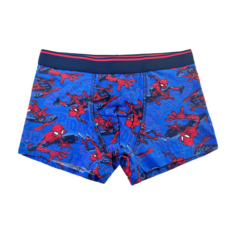 Baby Navy Blue Spider-Man Comfort Boy Basic Basic Underpants Color Contrast