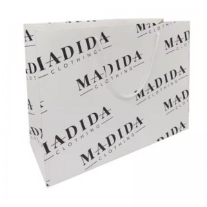 Logo stampato personalizzato all\'ingrosso Miglior prezzo Shopping Retail Small Big Big Luxury Paper Borse con il tuo logo