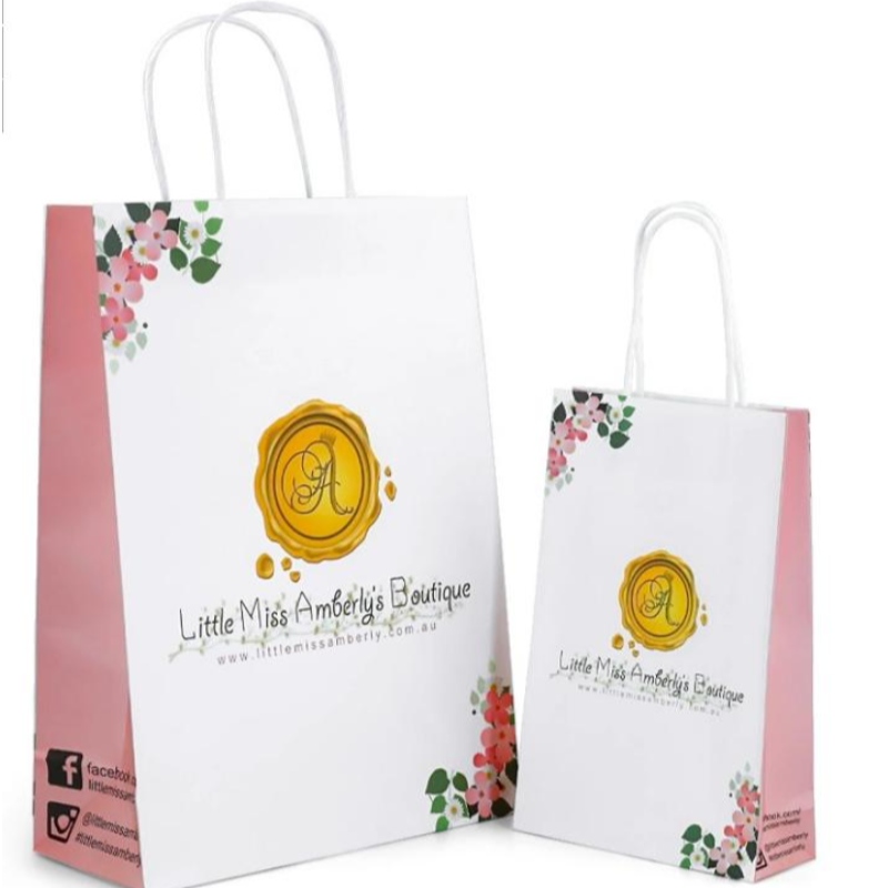 Sacchetti per la spesanatalizia sacchetti di carta personalizzati per imballaggio per la promozione