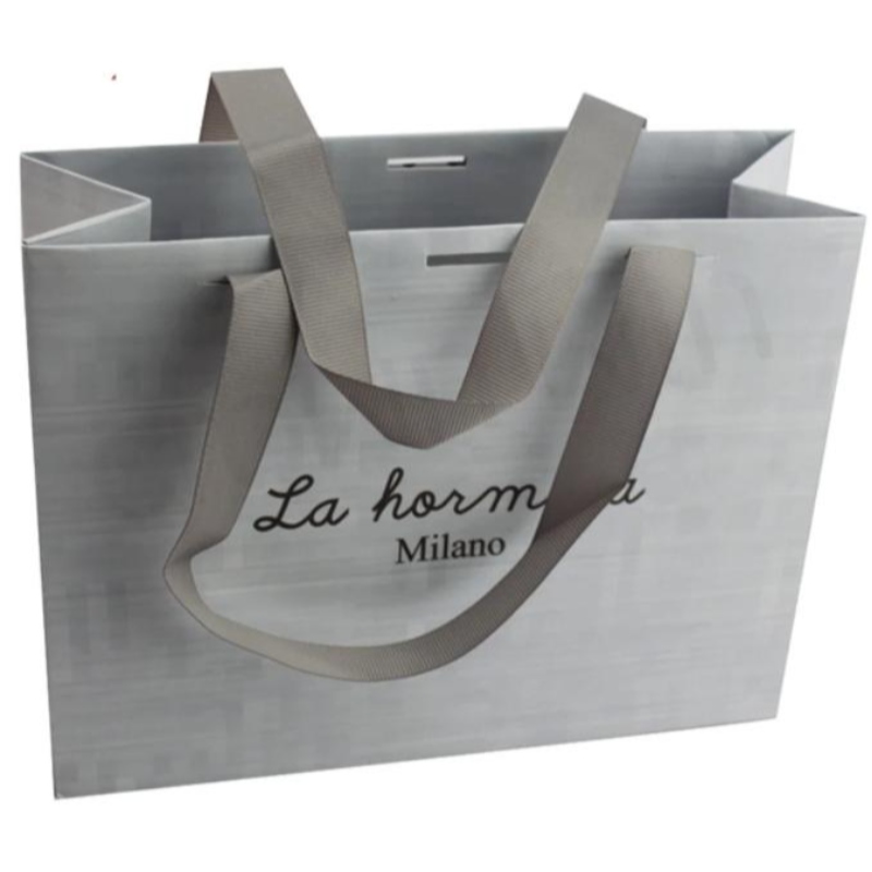 Gift artigianale di lusso personalizzato all'ingrosso marrone imballaggio bianco bolsa de papel sacche da regalo per la spesa stampata kraft sacchetti di carta con il tuo logo