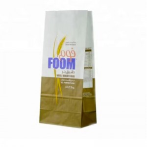 Nuovo stile da 1 kg da 2 kg di carta per zucchero di farina di grano sacchetto di carta