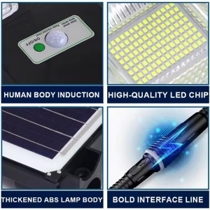 Lampada a parete solare multipla