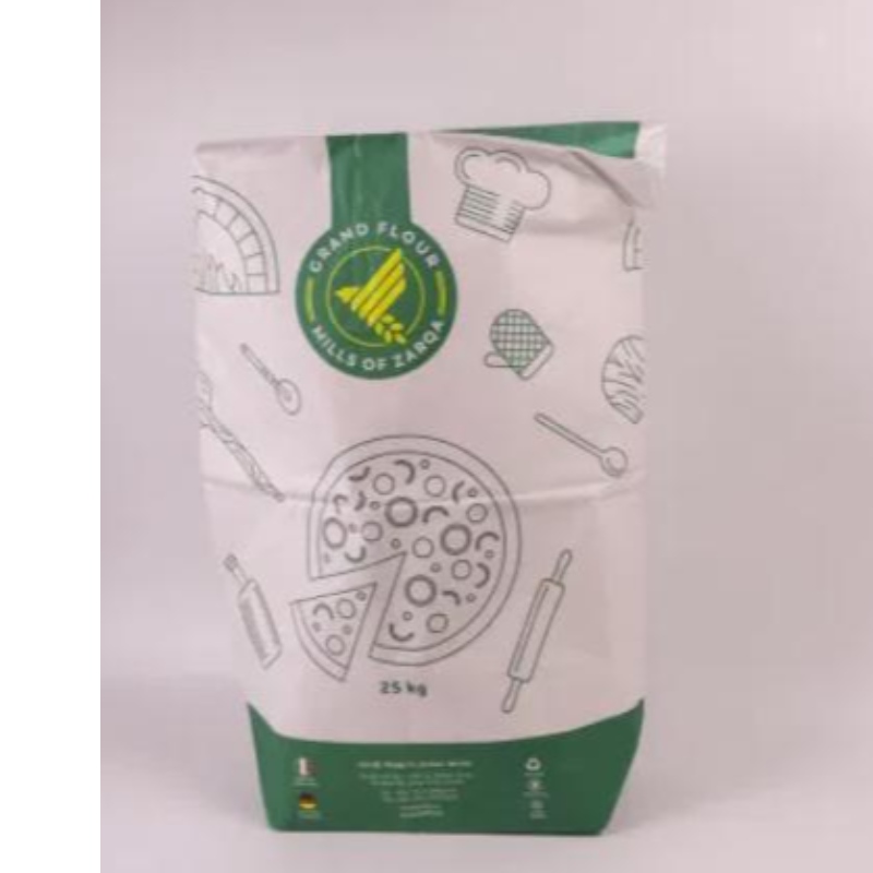 MultiAyer Kraft Carta di carta Gratte Bakery Mada Farina Packaging Borse dimensioni 25 kg