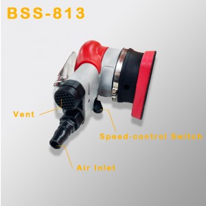 Levigatrice pneumatica triangolare Poliscazione hardware vibrante e smerigliatrice a secco di carta per rimozione della ruggine