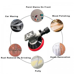 Sander industriale sander pneumatico automatico 3/4/5/6 pollici/square luciding