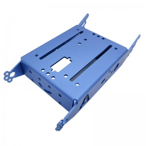 Elaborazione personalizzata di parti in lamiera in lega di alluminio con finitura anodizzata.