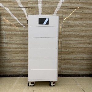 51.2V 100A LifePO4 Pacco batteria impilabile con schermata LED intelligente intelligente 5KWH 10KWH 15KWH 20KWH MASSIMENTE MAX fino a 40kWh