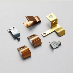 Il metallo su ordinazione dell\'OEM che timbra parte il contatto elettronico elettrico elettrico d\'acciaio di rame