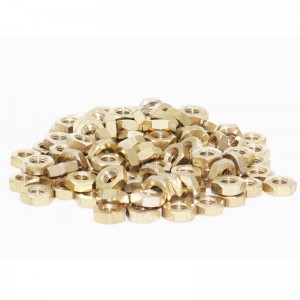 dadi esagonali in ottone