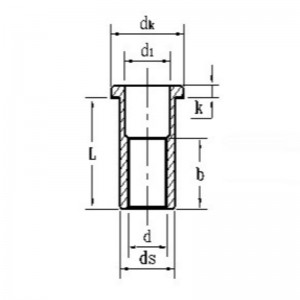 zinco-dado rivettato a testa svasata placcato colorato