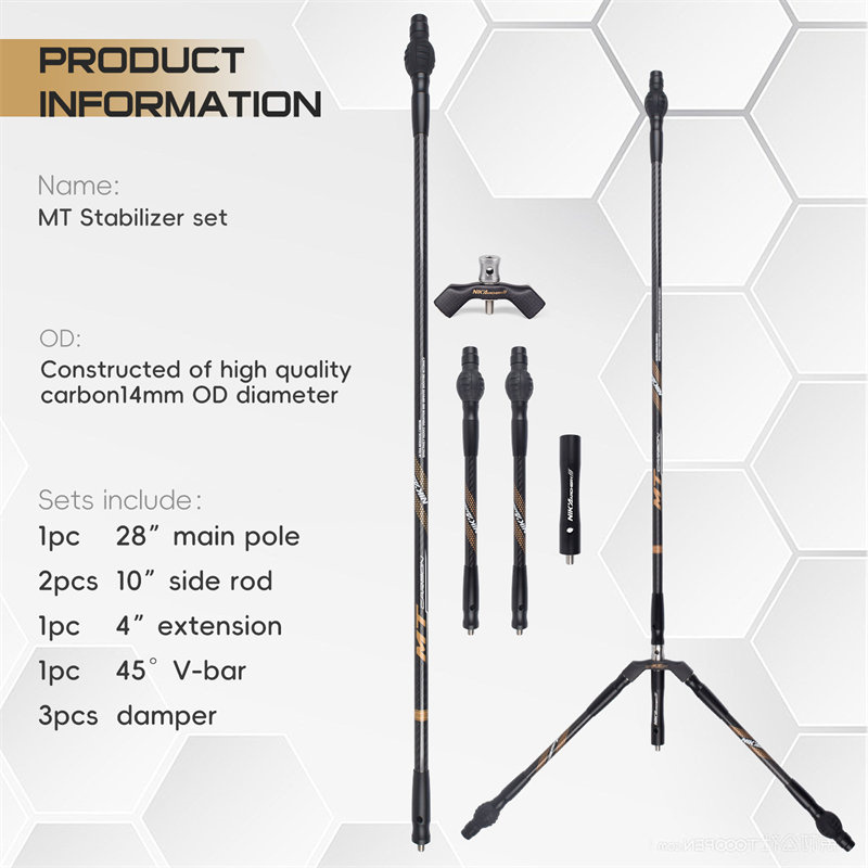Stabilizzatori in carbonio Nika archery 240128 MT OD14MM