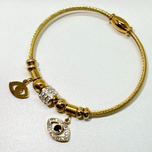 Bracciale magnetico con zirconi cubici, donna, uomo, genitori, gioielli, regalo