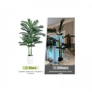 Palme di canna d\'oro artificiali per interni