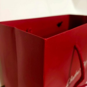 Borsa Kraft di lusso rosso vivace