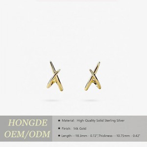 Orecchini in oro da donna alla moda, orecchini a bottone in oro 14K Orecchini delicati Orecchini in oro semplici e minimalisti Orecchini ipoallergenici per regali da donna