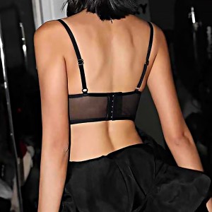 francese - Lingerie di stile. Sexy sottile - cotone liscio - corsetto a liscia a maglie di superficie - reggiseno di stile. Fa apparire un seno di grandi dimensioni più piccolo e impedisce il calcio di W7215 PRICE:$199.99