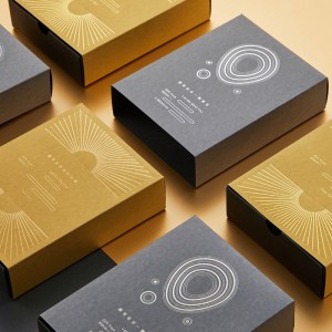 Foglio di lusso-Box regalo Kraft timbrato