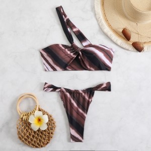 Due-costume da bagno. Sexy-Bikini senza spalline con un design senza schienale. Swim costumi da bagno al commercio estero in stile europeo e americano per QT all\'ingrosso-25018 Prezzo:$79,99