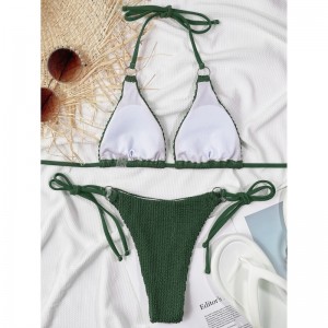 Nuovo costume da bagno 2025. Europeo e americano-stile sexy due-Pieali costumi da bagno in bikini per donne. Elegante bikini al commercio estero per il prezzo all\'ingrosso 8818:$79,99