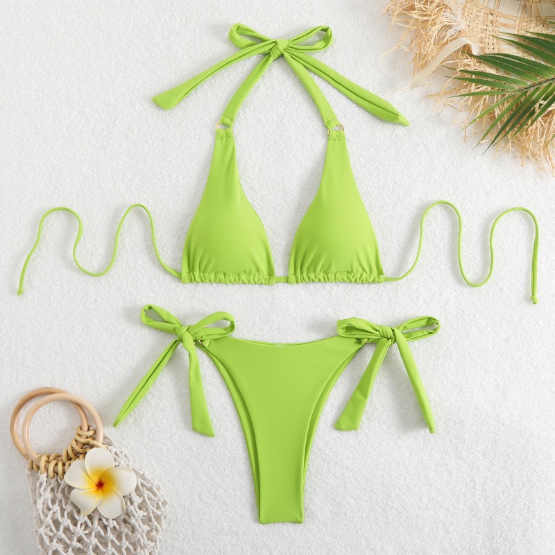 Nuovo 2025 europeo e americano-Stile bikini al commercio estero. Tre-pezzonuovi costumi da bagno per donne, disponibili in più colori. Due-Swimwear per pezzi con un design sexy QT25017 Prezzo:$79,99