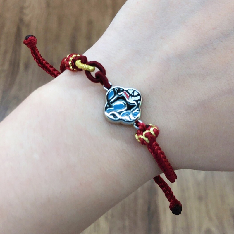 cinese-Bracciale a corda intrecciata in stile