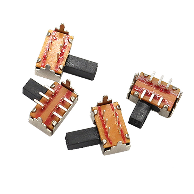 Interruttore a diapositiva in miniatura SK22D02, un piccolo interruttore per il controllo elettronico, elettrico, di comunicazione e industriale con due gamme di bande di 2p e 2T