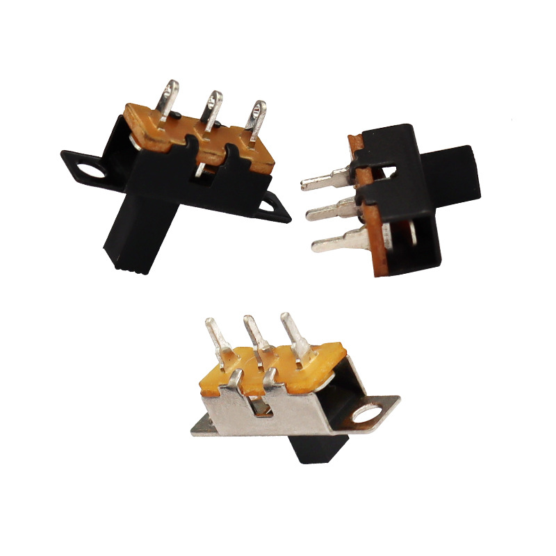 Scivolo Switch SS12F71 Audio giocattolo singolo-Fila terza-Pin interruttore di scorrimento a LED a LED Interruttore di scorrimento micro verticale